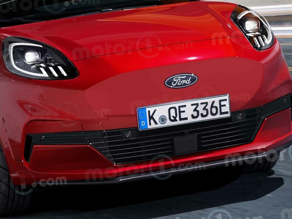 Ford Puma EV, dargestellt von Motor1.com