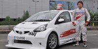 Timo Glock und der Toyota Aygo Crazy Concept (2008)