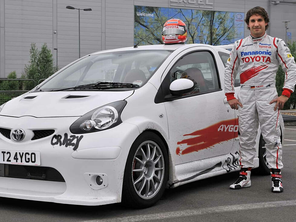 Timo Glock und der Toyota Aygo Crazy Concept (2008)
