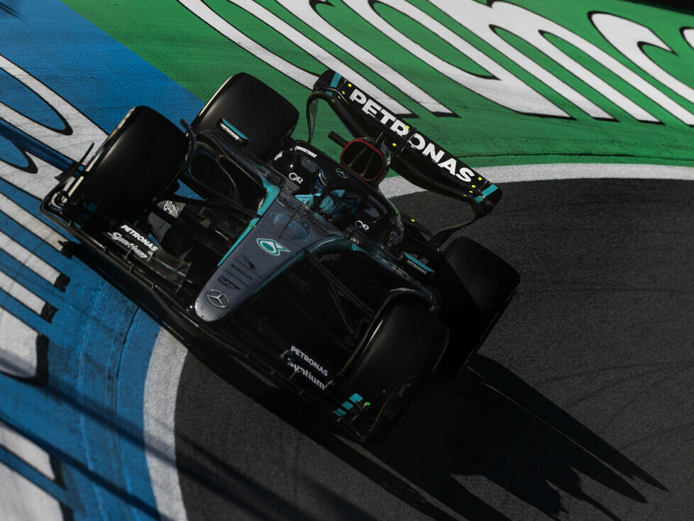 George Russell (Mercedes W15) beim Formel-1-Rennen in Zandvoort 2024