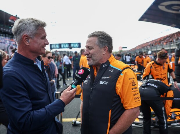 Zak Brown, hier im Interview mit Ex-McLaren-Pilot David Coulthard Zak Brown, hier im Interview mit Ex-McLaren-Pilot David Coulthard