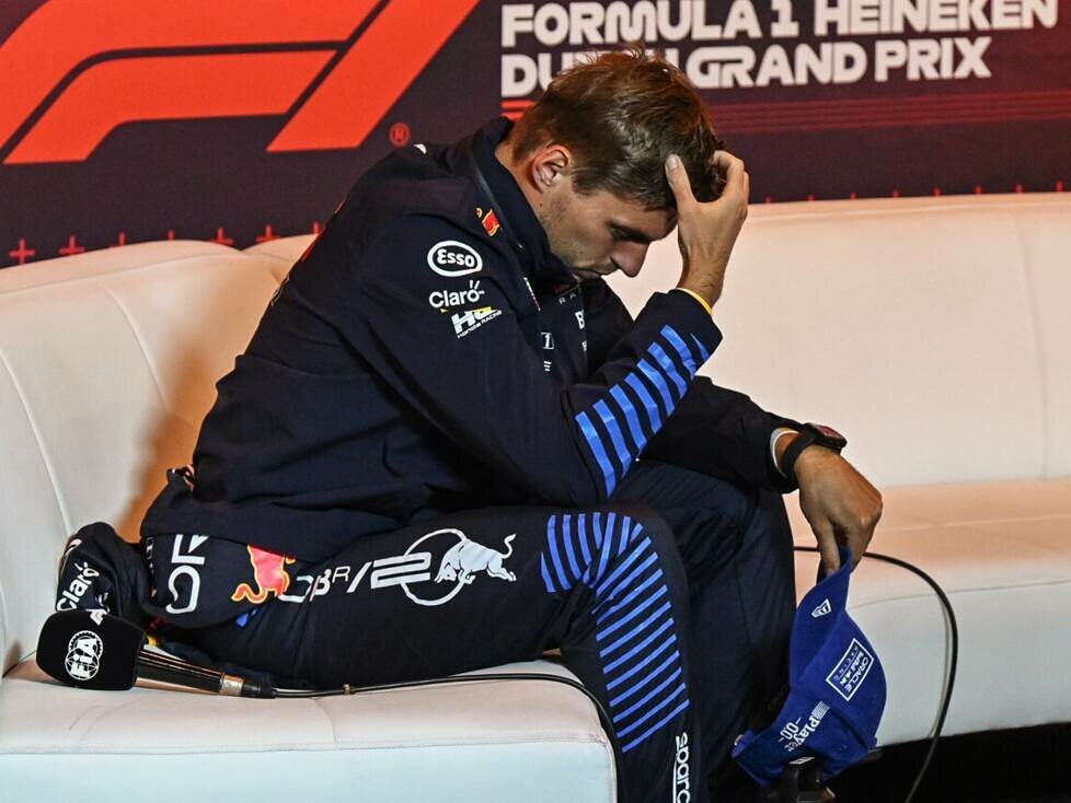 Max Verstappen vor der Pressekonferenz beim Formel-1-Rennen in Zandvoort 2024