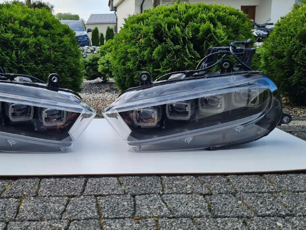 Scheinwerfer eines Bugatti Chiron