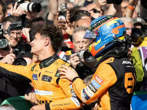 Die beiden McLaren-Fahrer Lando Norris und Oscar Piastri Titel-Bild zur News: Die beiden McLaren-Fahrer Lando Norris und Oscar Piastri
