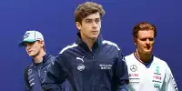Fotomontage: Logan Sargeant, Franco Colapinto, Mick Schumacher