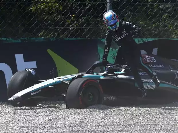 Mercedes-Freitagsfahrer Andrea Kimi Antonelli nach seinem Unfall in Monza 2024 Titel-Bild zur News: Mercedes-Freitagsfahrer Andrea Kimi Antonelli nach seinem Unfall in Monza 2024