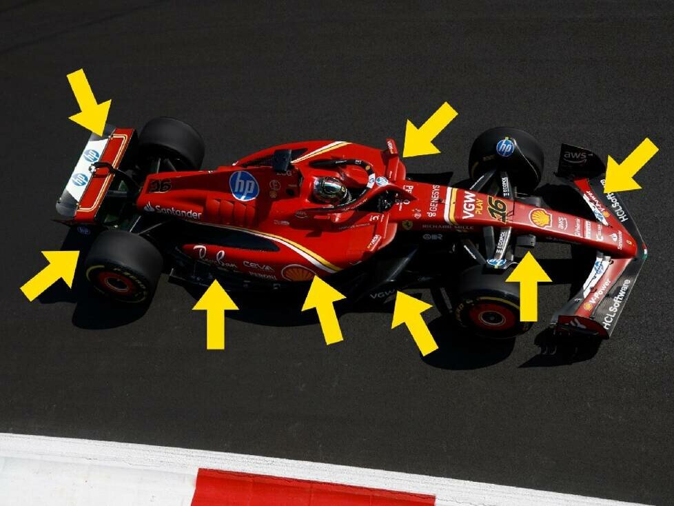 Die Updates am Ferrari SF-24 beim Formel-1-Rennen in Monza 2024