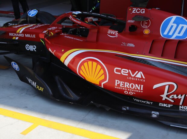 Unterboden und Taille des Ferrari SF-24 beim Formel-1-Rennen in Monza 2024 Unterboden und Taille des Ferrari SF-24 beim Formel-1-Rennen in Monza 2024