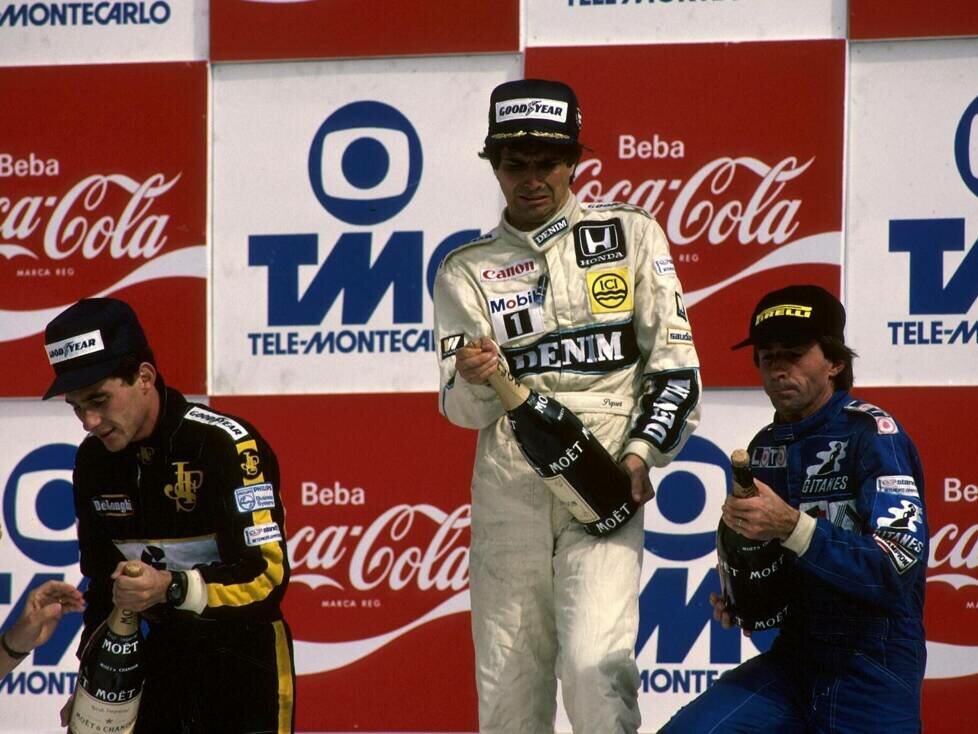 Nelson Piquet, Ayrton Senna, Jacques Laffite