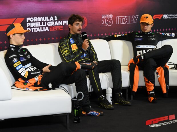 Sieger Leclerc erklärt seinen Triumph, Piastri und Norris sind bedient Sieger Leclerc erklärt seinen Triumph, Piastri und Norris sind bedient