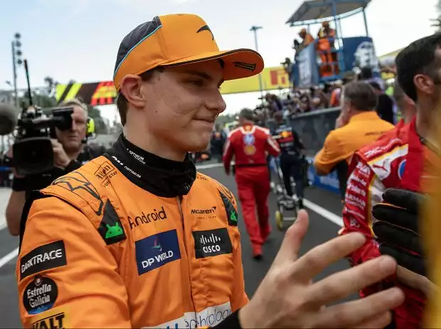 Titel-Bild zur News: Oscar Piastri (McLaren) nach Platz zwei beim Formel-1-Rennen in Italien 2024