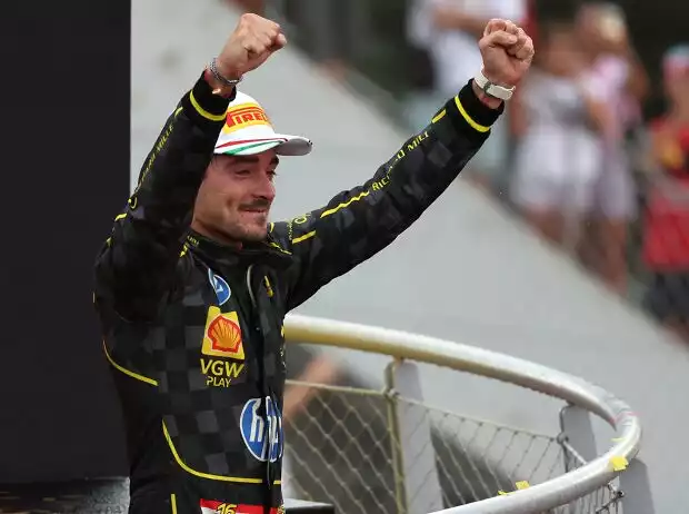 Titel-Bild zur News: Charles Leclerc (Ferrari) siegt beim Formel-1-Rennen in Italien 2024