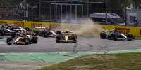 Lando Norris und Oscar Piastri kriegen die erste Kurve, George Russell nicht