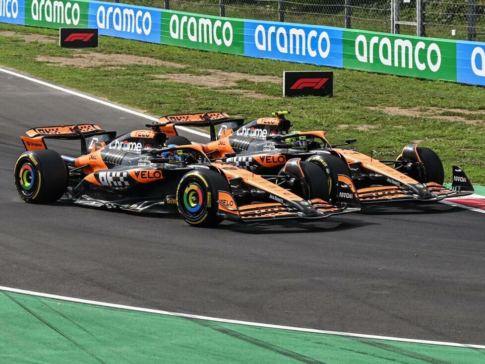 Oscar Piastri gegen Lando Norris: Der McLaren-Zweikampf in Runde eins in Monza 2024