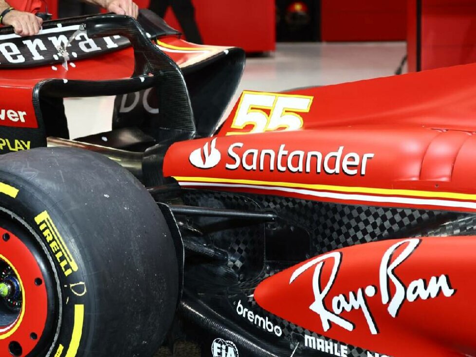 Santander-Sponsoring auf dem Formel-1-Ferrari von Carlos Sainz