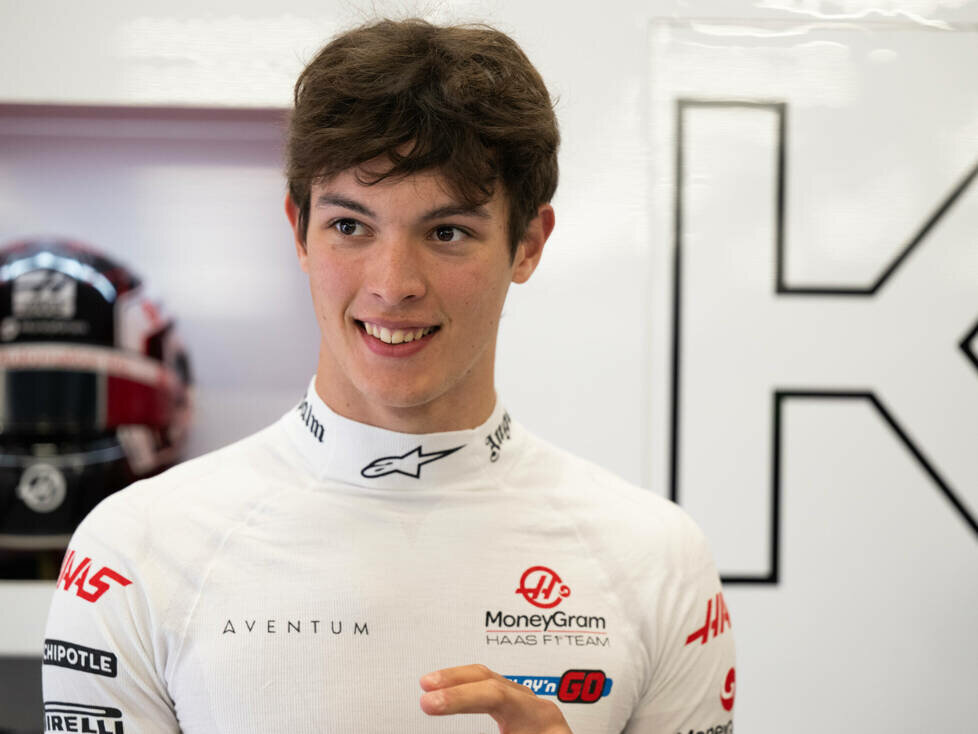 Oliver Bearman (Haas) beim Formel-1-Rennen in Silverstone 2024