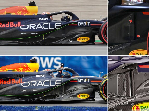 Update-Vergleich am Red Bull RB20 in der Formel-1-Saison 2024 Update-Vergleich am Red Bull RB20 in der Formel-1-Saison 2024