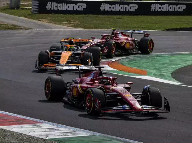 Charles Leclerc, Lando Norris, Carlos Sainz Titel-Bild zur News: Charles Leclerc, Lando Norris, Carlos Sainz
