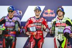 Marco Bezzecchi (VR46), Franco Morbidelli (Pramac) und Francesco Bagnaia (Ducati) 