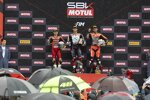 Alvaro Bautista, Michael van der Mark und Danilo Petrucci 