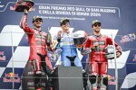 Marc Marquez (Gresini), Francesco Bagnaia (Ducati) und Enea Bastianini (Ducati) 