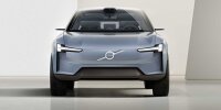 Volvo Concept Recharge (2021): Die Front mit einer abgewandelten Thors-Hammer-Lichtsignatur