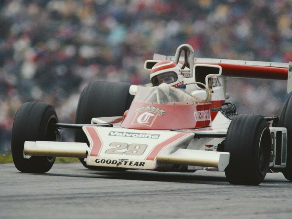 Nelson Piquet bei seinem zweiten Formel-1-Rennen in einem McLaren M23