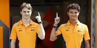 Oscar Piastri & Lando Norris (McLaren) vor dem Formel-1-Rennen in Baku 2024
