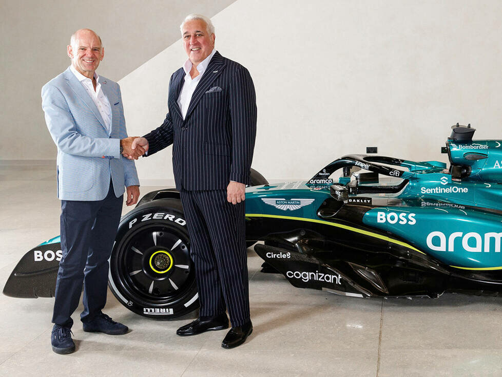 Adrian Newey und Lawrence Stroll (Aston Martin)