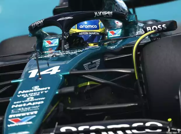 Fernando Alonso im Aston Martin AMR24 beim Formel-1-Training in Miami Titel-Bild zur News: Fernando Alonso im Aston Martin AMR24 beim Formel-1-Training in Miami