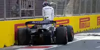 Da ist's passiert: Franco Colapinto crasht den Williams in Kurve vier in Baku