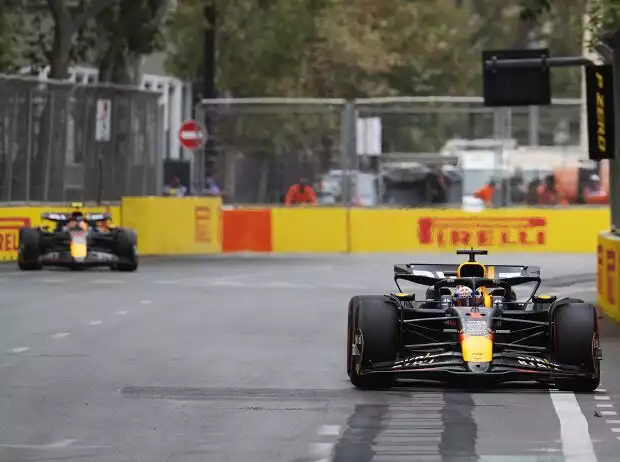 Titel-Bild zur News: Max Verstappen landete im Qualifying tatsächlich mal wieder hinter Sergio Perez