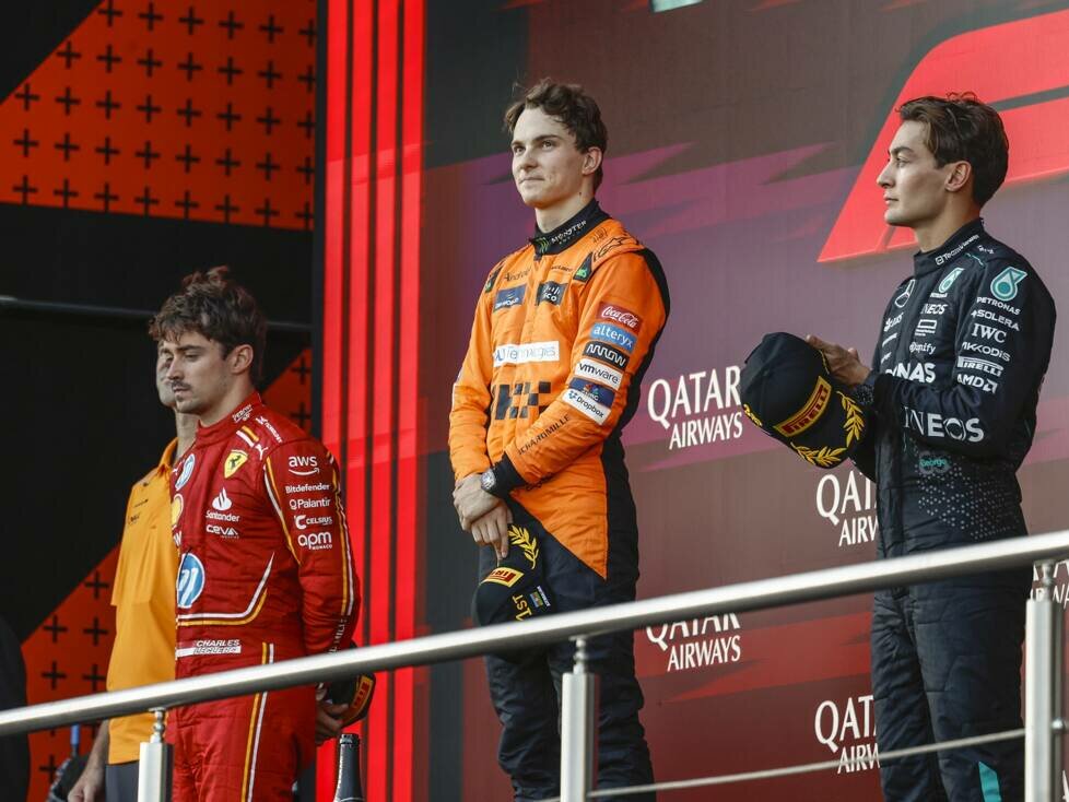 Charles Leclerc, Oscar Piastri, George Russell