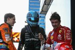 Oscar Piastri (McLaren), George Russell (Mercedes) und Charles Leclerc (Ferrari) 