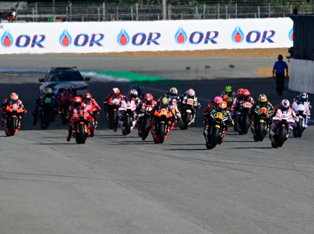 Start zum MotoGP-Sprint auf dem Buriram International Circuit in Thailand 2023 Start zum MotoGP-Sprint auf dem Buriram International Circuit in Thailand 2023