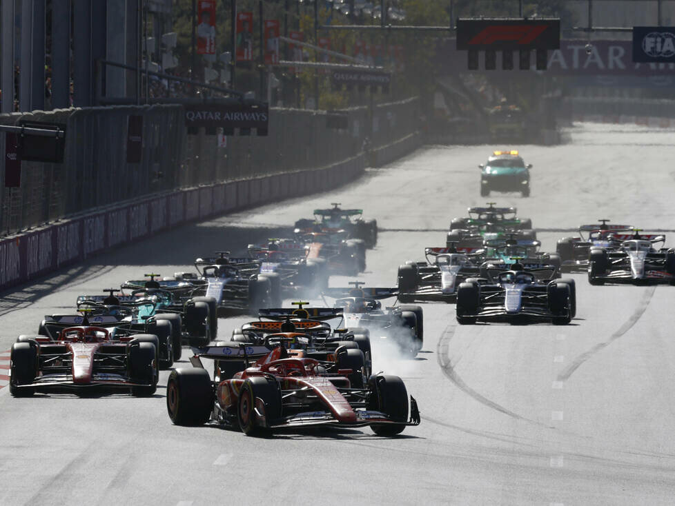 Charles Leclerc, Oscar Piastri, Carlos Sainz, Sergio Perez