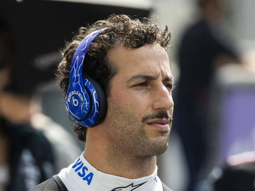 Daniel Ricciardo in der Startaufstellung vor dem Formel-1-Rennen in Monza