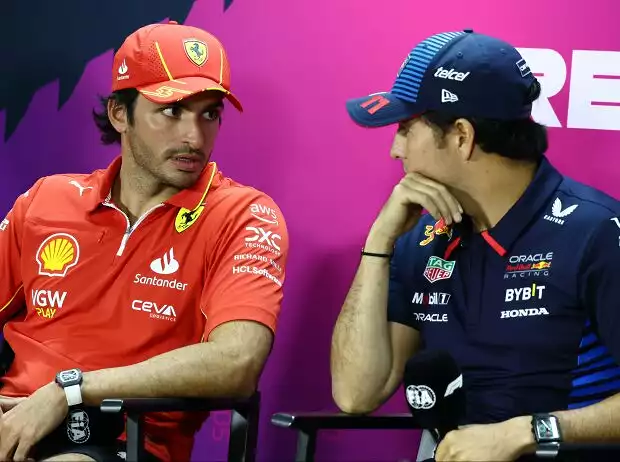 Carlos Sainz, Sergio Perez Titel-Bild zur News: Carlos Sainz, Sergio Perez