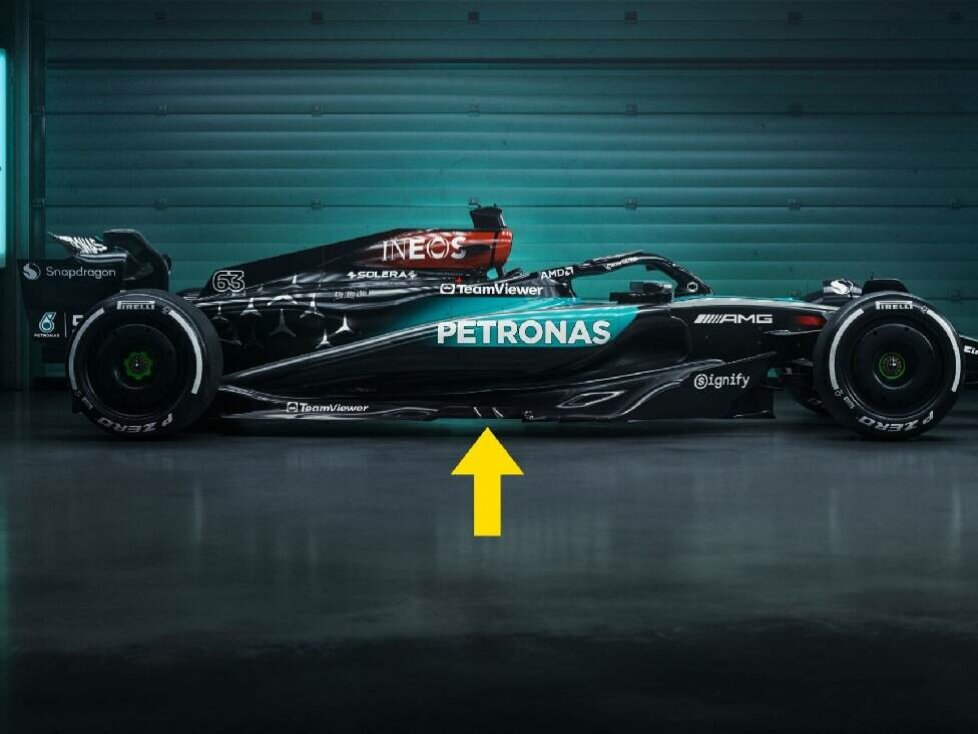 Mercedes W15 für das Formel-1-Rennen in Singapur 2024