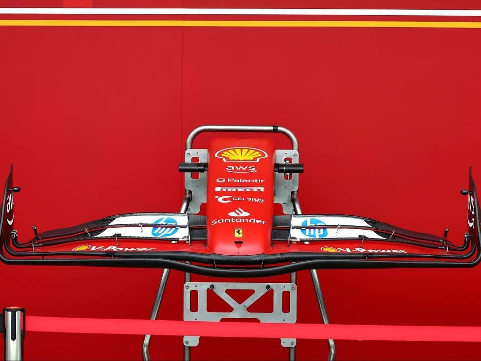 Ferrari-Frontflügel beim Formel-1-Rennen in Singapur 2024