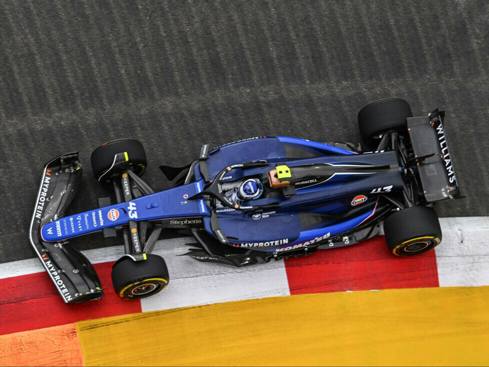 Franco Colapinto (Williams) beim Formel-1-Rennen in Singapur 2024