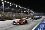 Carlos Sainz (Ferrari), Valtteri Bottas (Sauber), Nico Hülkenberg (Haas) und Pierre Gasly (Alpine) 