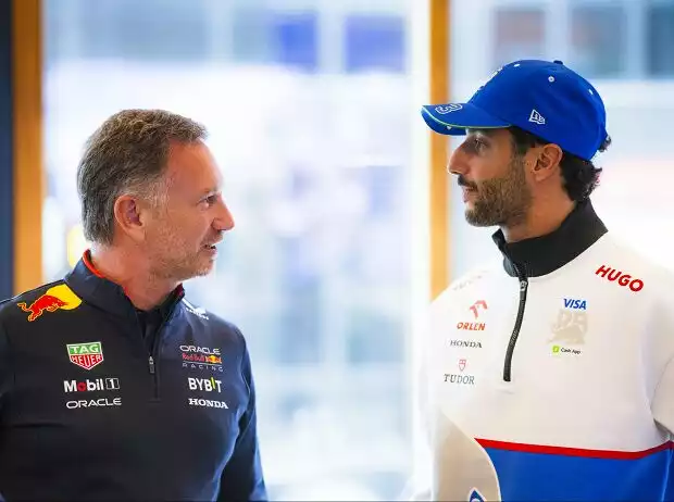 Christian Horner, Daniel Ricciardo Titel-Bild zur News: Christian Horner, Daniel Ricciardo