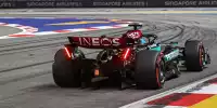 George Russell (Mercedes W15) beim Formel-1-Rennen in Singapur 2024