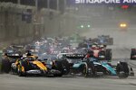 George Russell (Mercedes) und Oscar Piastri (McLaren) 