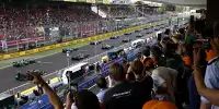 Fans auf der Tribüne in Monza verfolgen den Formel-1-Start 2024