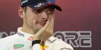 Max Verstappen in der FIA-Pressekonferenz in Singapur 2024