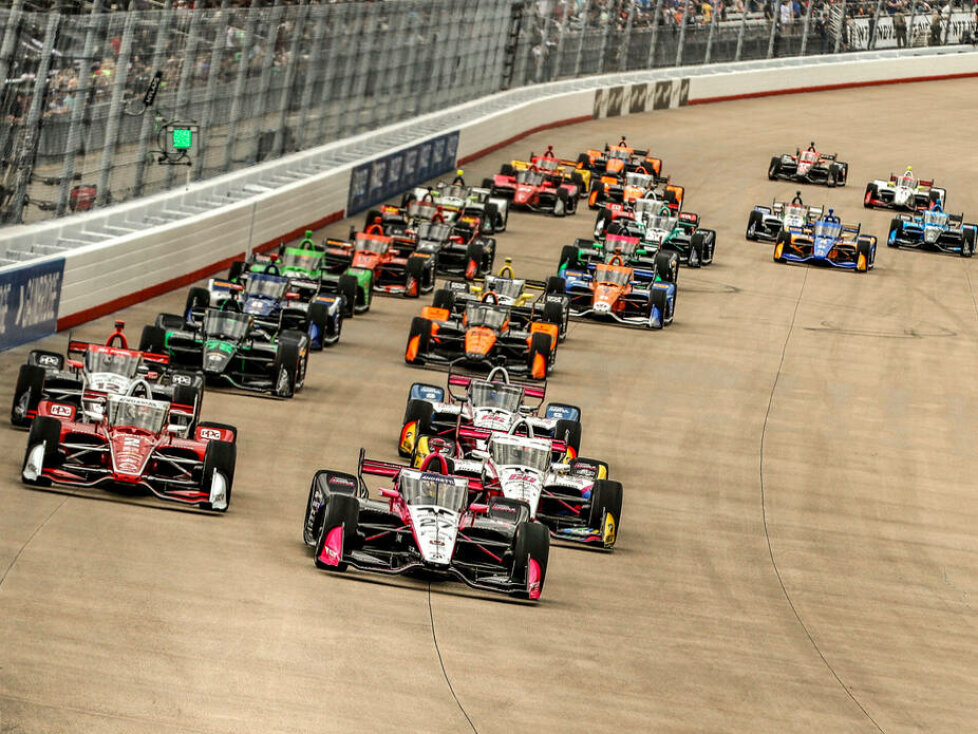 Start zum IndyCar-Saisonfinale 2024 auf dem Nashville Superspeedway
