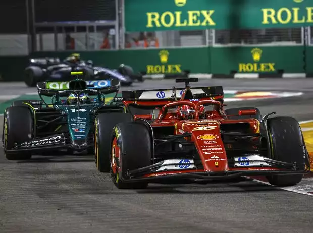 Titel-Bild zur News: Charles Leclerc, Fernando Alonso