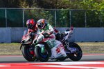 Maverick Vinales (Aprilia) und Johann Zarco () 